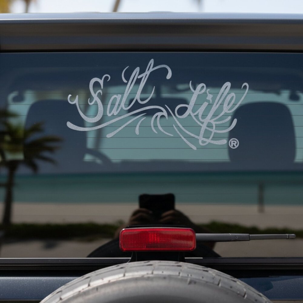 NWT Salt Life Signature Logo Decal -  Vinyl Sticker for Car or Gear